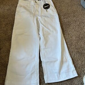 White Wide-Leg Pants